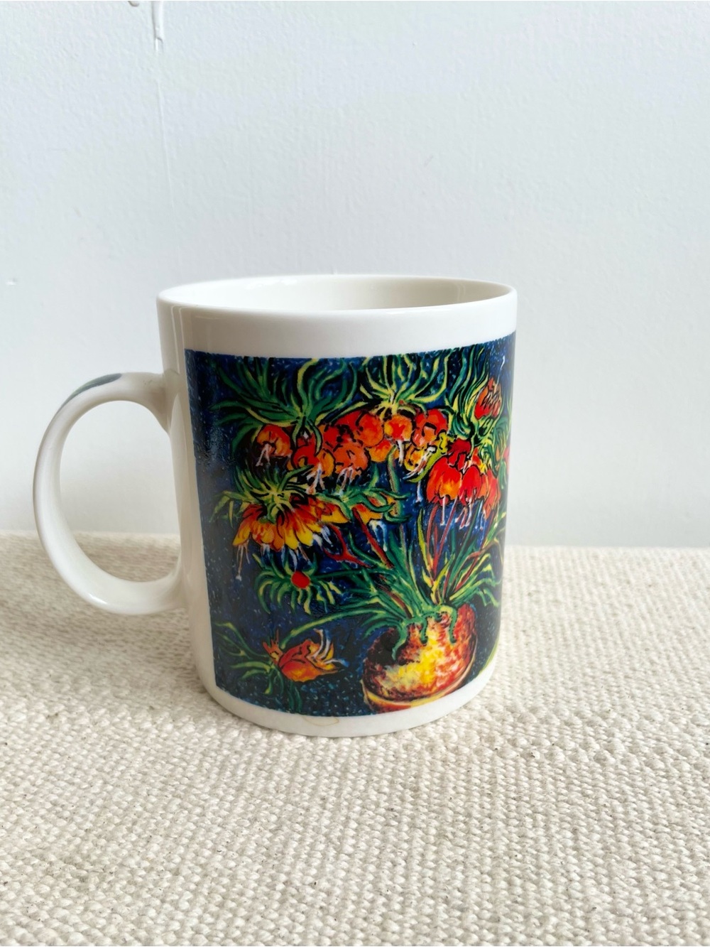 CHALEUR MASTERS COLLECTION VAN GOGH FRITILLARIES IN A COPPER VASE MUG - EUC